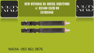 New Hyundai H1 Diesel Injectors For Sale On Exchange Or To Recon With Warranty