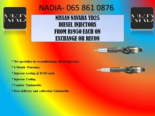 Nissan Navara Yd25 Diesel Injectors For Sale On Exchnage With 6 Months Warranty