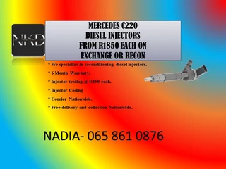Merceds C220 Diesel Injectors For Sale Or To Recon