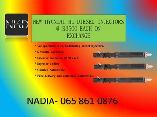 New Hyundai H1 Diesel Injectors For Sale On Exchnage Or To Recon With Warranty