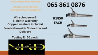 Ford Everest (3.0/bt50) Diesel Injectors For Sale On Exchange Or To Recon With Warranty