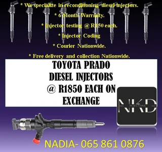 Toyota Prado Diesel In Jectors For Sale On Exchange
