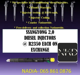 Ssangypmg 2.0 Diesel Injectors For Sale On Exchange With 6 Months Warranty