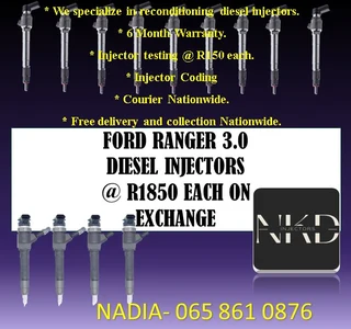Ford Ranger 3.0 Diesel Injectors For Sale Or To Recon