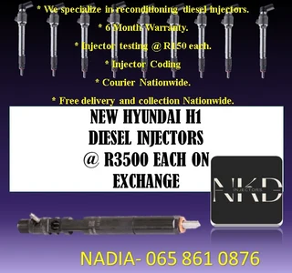 New Hyundai H1 Diesel Injectors For Sale On Exchange Or To Recon
