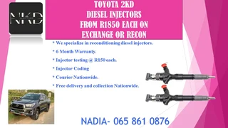 Toyota 2kd Diesel Injectors For Sale On Exchange