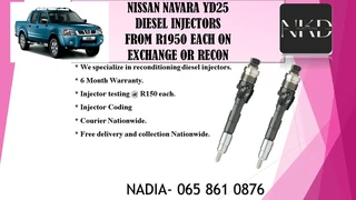 Nissan Navara Yd25 Diesel Injectors For Sale On Exchange With 6 Months Warranty