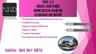 Tata 2.2 Diesel Injectors For Sale On Exchange Or To Recon With Warranty