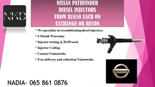 Nissan Pathfinder Diesel Injectors For Sale On Exchange With 6 Months Warranty