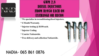 Gwm 2.8 Diesel Injectors For Sale On Exchange Or To Recon