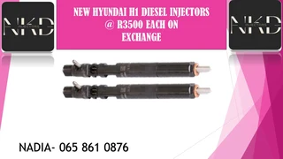 New Hyundai H1 Diesel Injectors For Sale On Exchange Or To Recon With Warranty