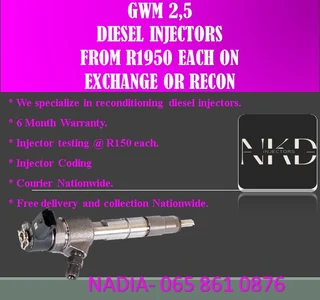 Gwm 2.5 Diesel Injectors For Sale On Exchange Or To Recon