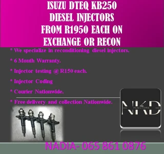 Isuzu Dteq Kb250 Diesel Injectors For Sale On Exchange With 6 Months Warranty