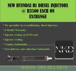New Hyundai H1 Diesel Injectors For Sale On Exchnage Or To Recon With Warranty