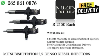 Mitsubishi Triton 2.5 Diesel Injetors For Sale On Exchange Or To Recon With Warranty