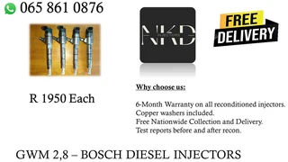 Gwm 2.8 Diesel Injectors For Sale On Exchange With 6 Months Warranty