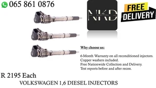 Volkswagen 1.6 Diesel Injectors For Sale On Exchange Or To Recon With Warranty