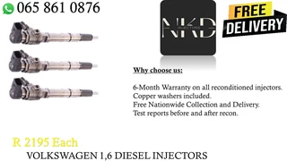Audi 1.6 Diesel Injectors For Sale On Exchange Or To Recon