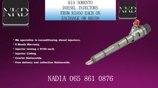 Kia Sorento Diesel Injectors For Sale Or To Recon