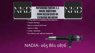 Mitsubishi Triton 2.5 Diesel Injectors For Sale Or To Recon With Warranty