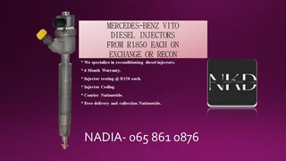 Mercedes Benz Vito Diesel Injectors For Sale Or To Recon
