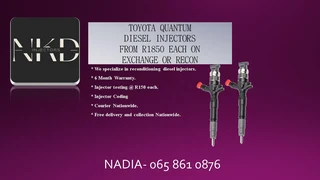 Toyota Quantum Diesel Injectors For Sale On Exchange Or To Recon
