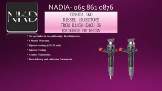 Toyota 1kd Diesel Injectors For Sale Or To Recon