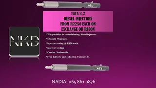 Tata 2.2 Diesel Injectors For Saele On Exchange Or To Recon
