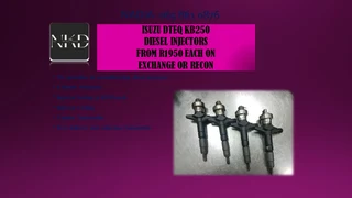 ISUZU DTEQ KB250 DIESEL INJECTORS FOR SALE ON EXCHNAGE WITH 6 MONTHS WARRANTY