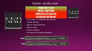 MERCEDES C220 DIESEL INJECTORS FOR SALE ON EXCHANGE OR TO RECON WITH WARRANTY