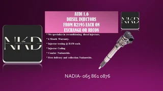 Audi 1.6 Diesel Injectors For Sale Or To Recon