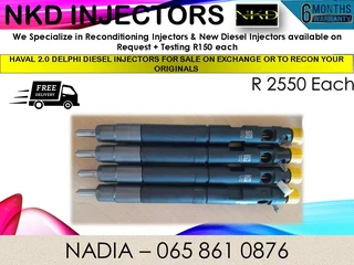 Haval 2.0  Diesel Injectors For Sale On Exchange Or To Recon With Warranty