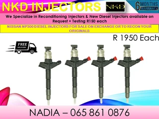 Nissan Np300 Diesel Injectors For Sale On Exchange Or To Recon With Warranty