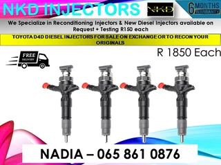 Toyota D4d Diesel Injectors For Sale Or To Recon