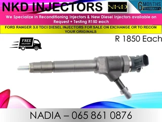 Ford Ranger 3l Tdci Diesel Injectors For Sale Or To Recon