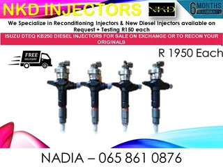 Isuzu Dtec Kb250 Diesel Injectors For Sale On Exchange Or To Recon With Warranty