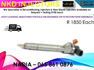 Jeep 2.8 Diesel Injectors For Sale Or To Recon