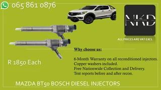 Mazda Bt50 Diesel Injectors For Sale On Exchange Or To Recon With Warranty
