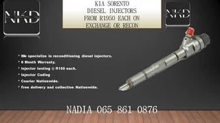 Kia Sorento Diesel Injectors For Sale Or To Recon