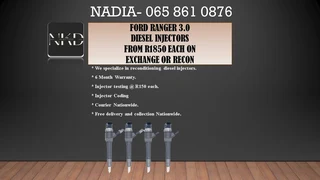 Ford Ranger 3.0 Diesel Injectors For Sale Or To Recon
