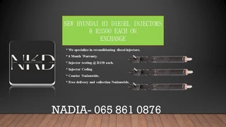 New Hyundai H1 Diesel Injectors For Sale On Exchnage Or To Recon With Warranty