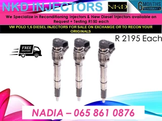 Vw/polo 1.6 Diesel Injectors For Sale On Exchange With 6 Months Warranty