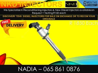 Discovery Tdv6 Diesel Injectors For Sale Or To Recon