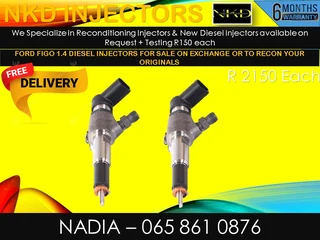 Ford Figo 1.4 Diesel Injectors For Sale On Exchange With 6 Months Warranty