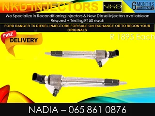 Ford Ranger T.6 Diesel Injectors For Sale On Exchange Or To Recon With Warranty