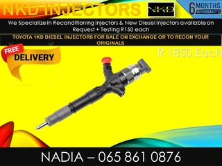 Toyota 1kd Diesel Injectors For Sale On Exchange With Warranty