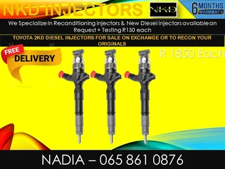 Toyota 2kd Diesel Injectors For Sale On Exchange With 6 Months Warranty