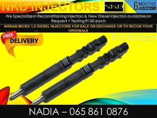 Nissan Micra 1.5 Diesel Injectors For Sale On Exchange Or To Recon With Warranty