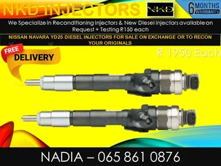 Nissan Navara Yd25 Diesel Injectors For Sale On Exchange Or To Recon With Warranty