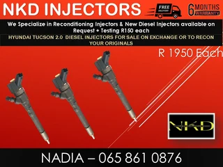 Hyundai Tuscon 2l Diesel Injectors For Sale Or To Recon
